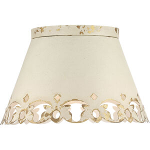 Eloise 3 Light 15.38 inch Antique Ivory Flush Mount Ceiling Light